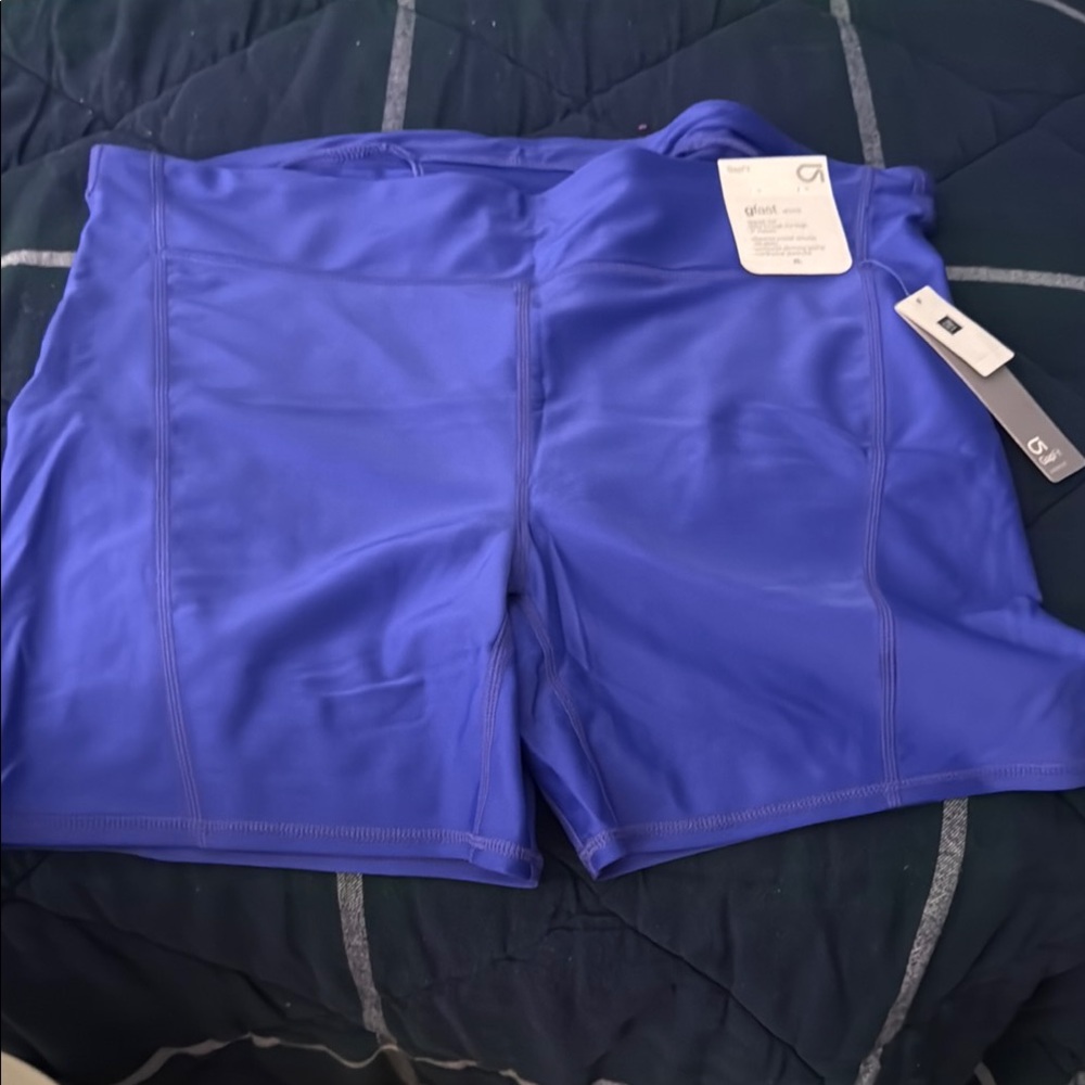 New With Tags! GAP Women's gfast Vibrant Blue Athletic Shorts. Size XL
